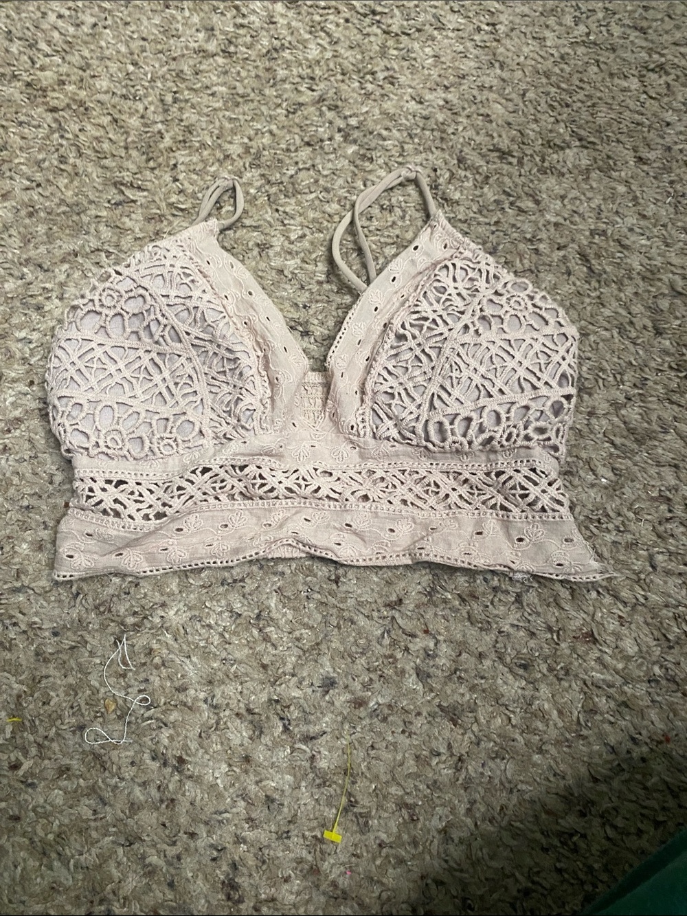 Soft Lace Bralette in Light Pink